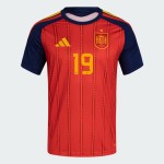 Men's Spain 2026 Home Authentic World Cup Shirt LAMINE YAMAL #19 Men's Spain 2026 Home Authentic World Cup Shirt LAMINE YAMAL #19
