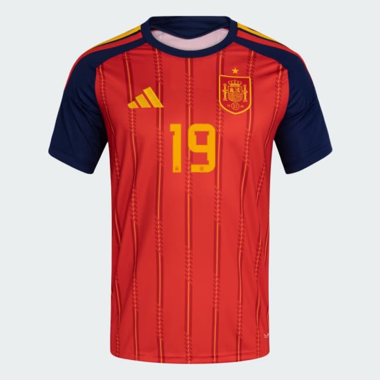 Men's Spain 2026 Home Authentic World Cup Shirt LAMINE YAMAL #19 Men's Spain 2026 Home Authentic World Cup Shirt LAMINE YAMAL #19