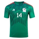 Javier Hernandez Chicharito #14 Mexico Home Jersey World Cup 2022