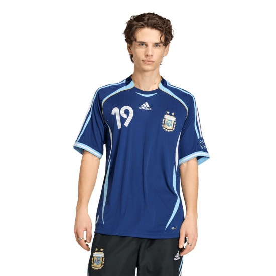 Men's Argentina 2006 Away Retro Shirt Messi #19