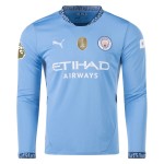 Men's RODRIGO Manchester City 2024/25 Home Long Sleeved Shirt