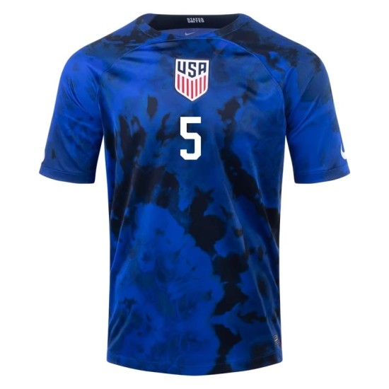 Antonee Robinson #5 USMNT Away Jersey World Cup 2022