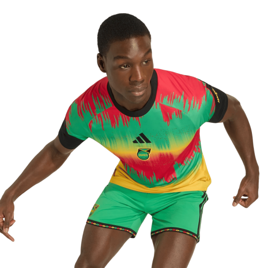 Men's Jamaica 2026 Home World Cup Pre Match Shirt Men's Jamaica 2026 Home World Cup Pre Match Shirt