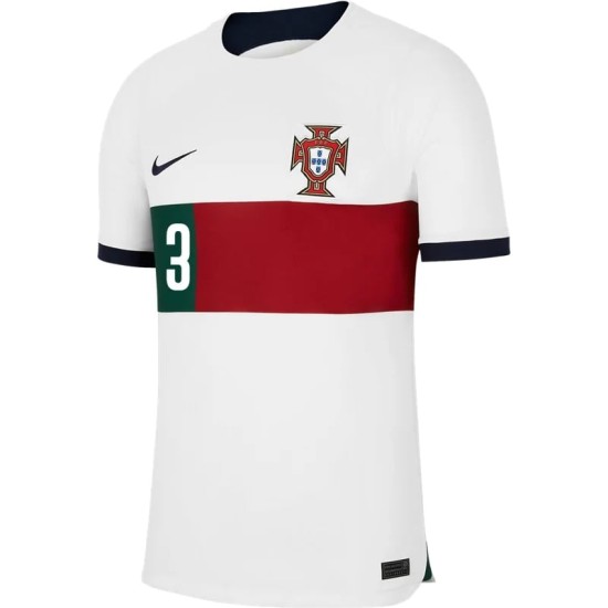 Pepe #3 Portugal Away Jersey World Cup 2022