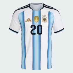 Men's Argentina 2026 Home Authentic World Cup Shirt MAC ALLISTER #20