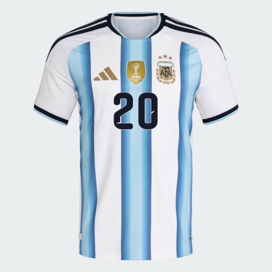 Women's Argentina 2026 Home Authentic World Cup Shirt MAC ALLISTER #20 Women's Argentina 2026 Home Authentic World Cup Shirt MAC ALLISTER #20