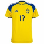 Women's Sweden 2026 Home Authentic World Cup Shirt GYÖKERES #17