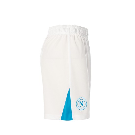 Women's Napoli 2024/25 Home Shorts - White/Sky Blue Women's Napoli 2024/25 Home Shorts - White/Sky Blue