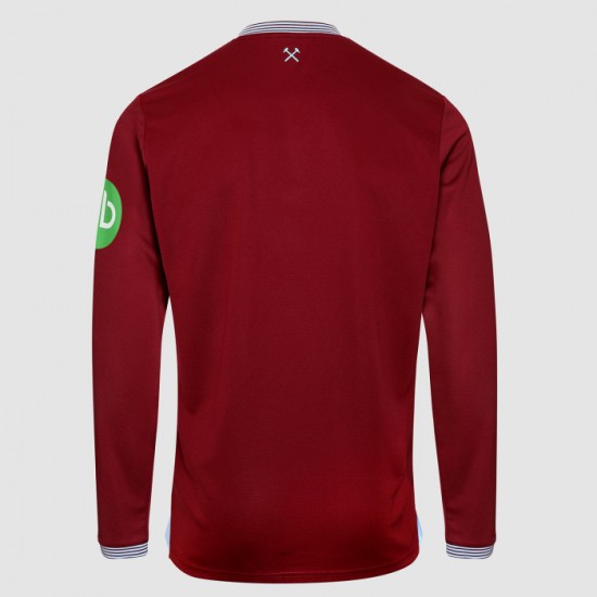 Men's West Ham United 2025/26 Home Long Sleeve Shirt