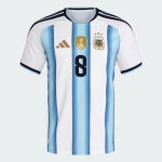 Men's Argentina 2026 Home Authentic World Cup Shirt E. FERNÁNDEZ #8