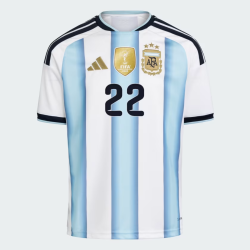 Men's Argentina 2026 Home Authentic World Cup Shirt L. MARTÍNEZ #22
