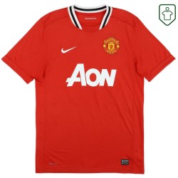 Men's Manchester United 2011/12 Home Retro Shirt Rooney #10