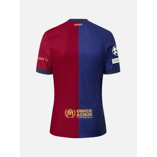 Men's FC Barcelona 2024/25 Home Long Sleeve UCL Shirt
