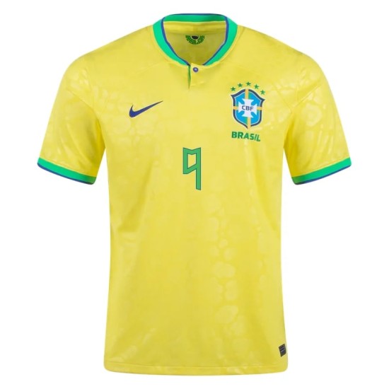 Richarlison #9 Brazil Home Jersey World Cup 2022 Richarlison #9 Brazil Home Jersey World Cup 2022