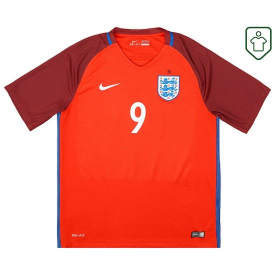 Men's England 2016/17 Away Retro Shirt Kane #9
