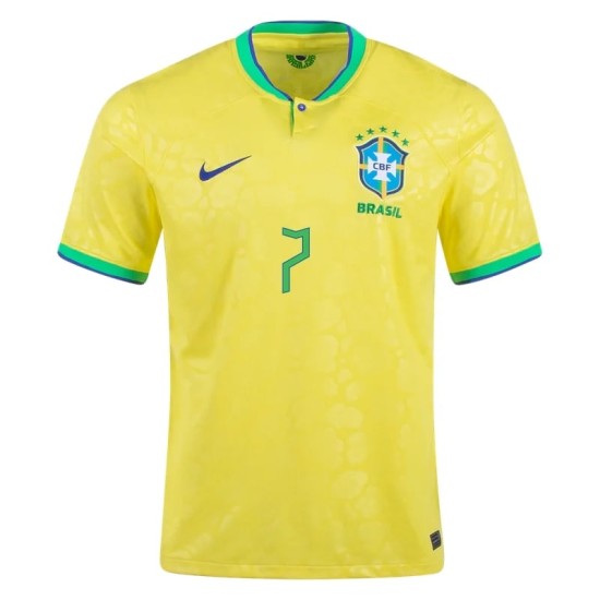 Lucas Paqueta #7 Brazil Home Jersey World Cup 2022 Lucas Paqueta #7 Brazil Home Jersey World Cup 2022