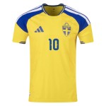 Kid's Sweden 2026 Home Authentic World Cup Shirt IBRAHIMOVIĆ #10