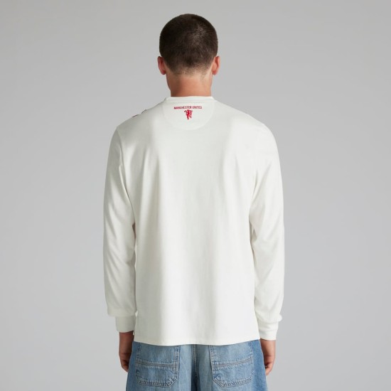 Men's Manchester United 1909 Retro Inspired Long Sleeve Shirt Men's Manchester United 1909 Retro Inspired Long Sleeve Shirt