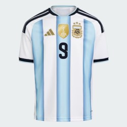 Men's Argentina 2026 Home Authentic World Cup Shirt J. ALVAREZ #9