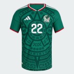 Women's Mexico 2026 Home Authentic World Cup Shirt H. LOZANO #22