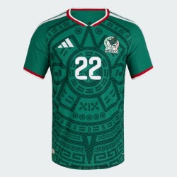 Men's Mexico 2026 Home Authentic World Cup Shirt H. LOZANO #22