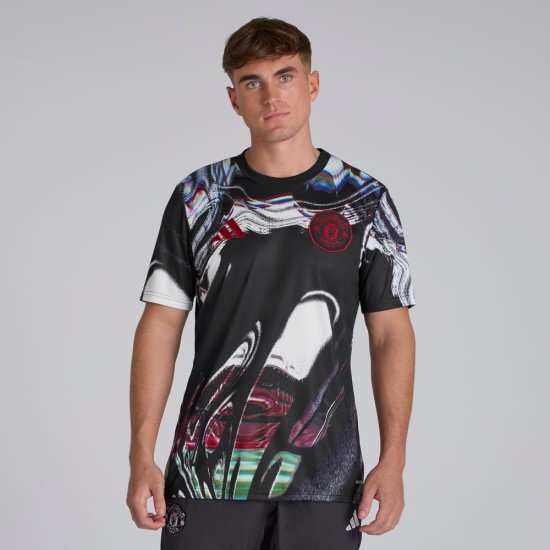 Men's Manchester United 2025/26 Third Pre Match Shirt - Black