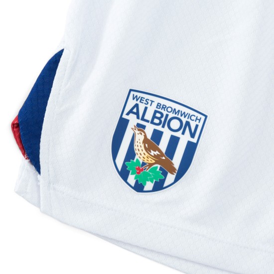 Kid's West Bromwich Albion 2024/25 Home Shorts - White