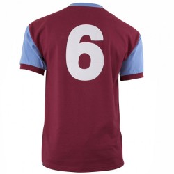 Men's West Ham United 1958 Retro Bobby Moore First Shirt #6
