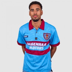Men's West Ham United 1995 Away Retro Pony Centenary Shirt Men's West Ham United 1995 Away Retro Pony Centenary Shirt