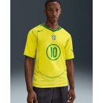 Women's Brazil 2004 T90 Remake Shirt - Ronaldinho #10 Women's Brazil 2004 T90 Remake Shirt - Ronaldinho #10