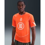 Men's Netherlands 2004 T90 Remake Shirt - V.NISTELROOY #10