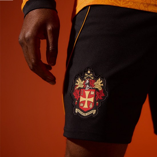 Men's Wolverhampton Wanderers 2026/27 Home Shorts - Black Men's Wolverhampton Wanderers 2026/27 Home Shorts - Black