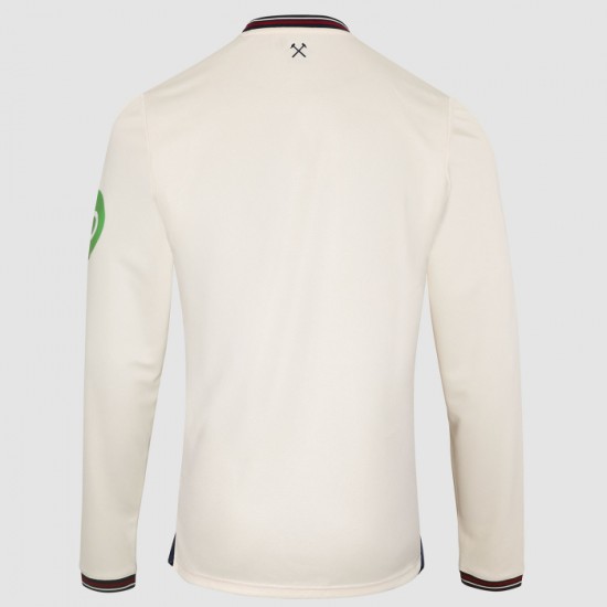 Men's West Ham United 2025/26 Away Long Sleeve Shirt Men's West Ham United 2025/26 Away Long Sleeve Shirt