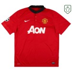Men's Manchester United 2013/14 CL Home Retro Shirt Rooney #10