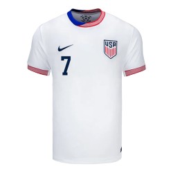 Giovanni Reyna #7 USMNT Home Jersey Copa America 2024 Giovanni Reyna #7 USMNT Home Jersey Copa America 2024