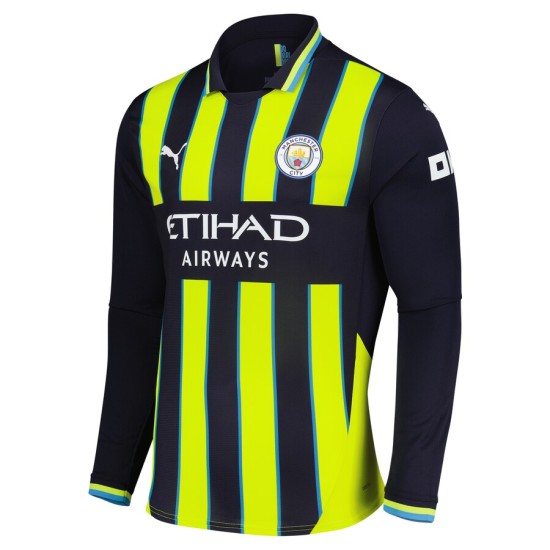 Men's RODRIGO Manchester City 2024/25 Away Long Sleeved Shirt