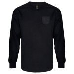 Men's England 1966 Retro Long Sleeve Black-Out Shirt #6