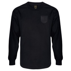 Men's England 1966 Retro Long Sleeve Black-Out Shirt #6 Men's England 1966 Retro Long Sleeve Black-Out Shirt #6