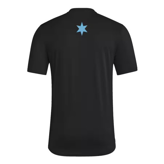 Men's Minnesota United FC 2025 Third Hook AEROREADY Shirt - Black Men's Minnesota United FC 2025 Third Hook AEROREADY Shirt - Black