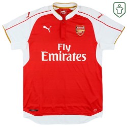 Men's Arsenal 2015/16 Home Retro Shirt Arteta #8 Men's Arsenal 2015/16 Home Retro Shirt Arteta #8