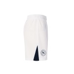 Kid's Napoli 2024/25 Home Shorts - White/Navy Blue