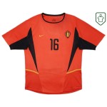 Men's Belgium 2002/04 Home Retro Shirt Van Buyten #16