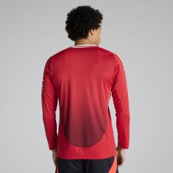 Men's Manchester United 2024/25 Home Long Sleeved Shirt
