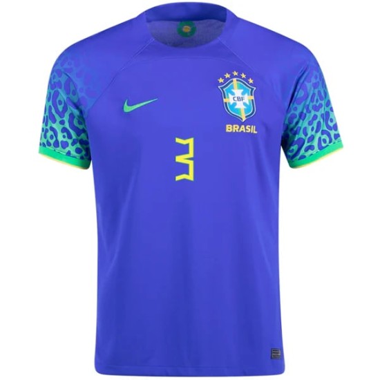 Kid's T.SILVA Brazil 2022/23 Away Shirt