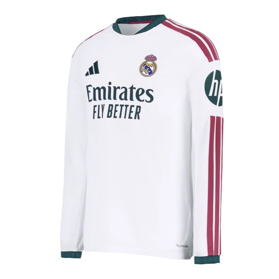 Kid's Real Madrid 2026/27 Home Long Sleeve Shirt