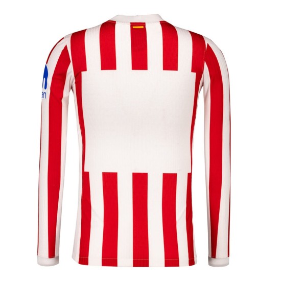Women's Atletico Madrid 2025/26 Home Long Sleeve Shirt