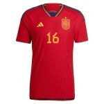 Rodrigo #16 Spain Home Jersey World Cup 2022