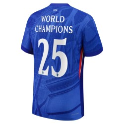 Men's Chelsea 2025/26 Home Shirt - World Champions #25