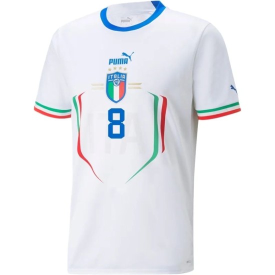 Jorginho #8 Italy Away Jersey World Cup 2022