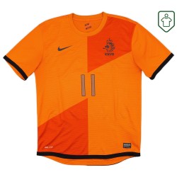 Men's Netherlands 2012/13 Home Retro Shirt Robben #11